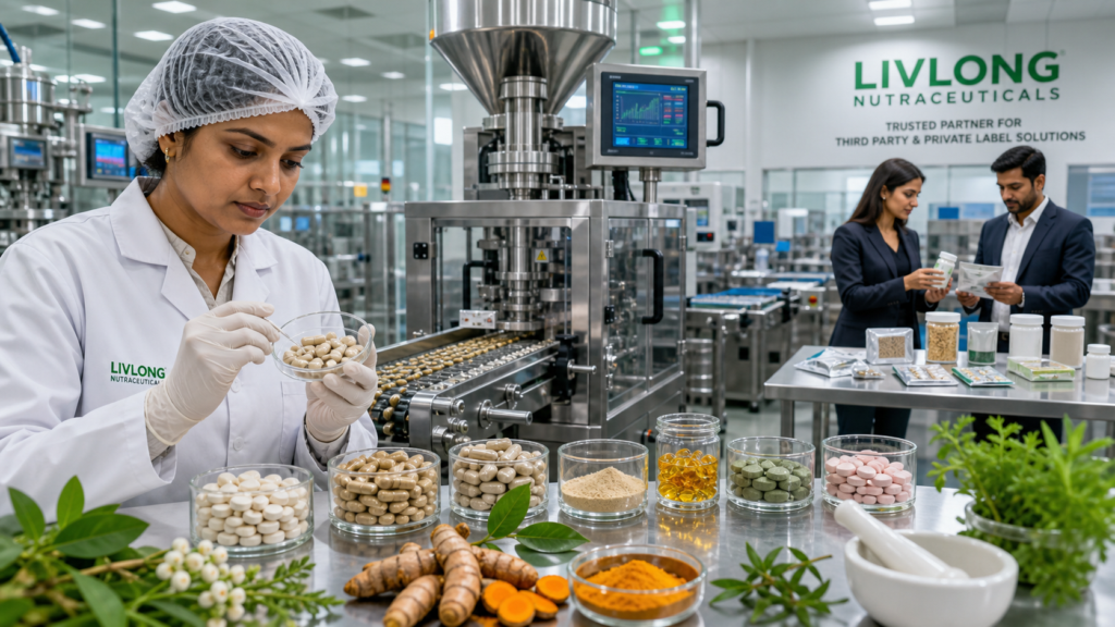 How Livlong Nutraceuticals Supports Third Party & Private Label Supplement Manufacturing
