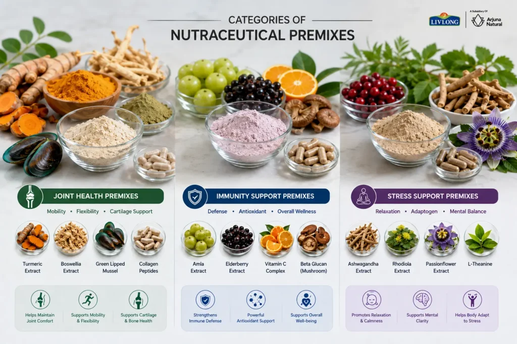 Joint, Immunity & Stress Premixes